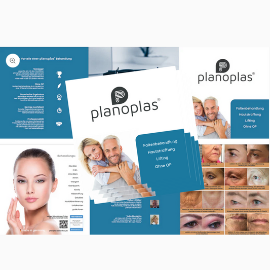 planoplas® Endkundenbroschüre (100 Stk.) – Hochwertige 6-Seiten-Info für Ihre Kunden
