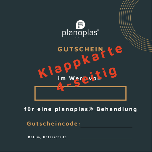 planoplas® Blanko-Gutscheine (100 Stk.) – Eleganz verschenken